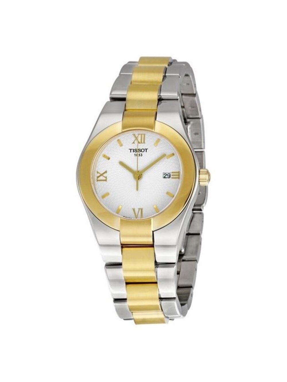 NWT Tissot T-Trend Glam Sport Quartz Silver Dial Ladies Watch